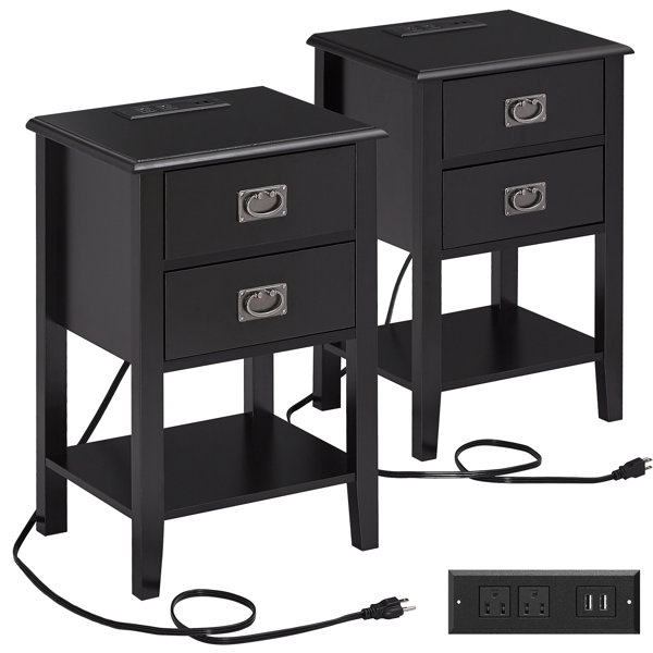 Trent Austin Design® Miramontes Nightstands with Charging Station USB